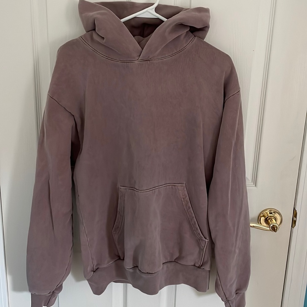 Los Angeles Apparel Heavy Fleece 14oz Hoodie - Mauve Size M